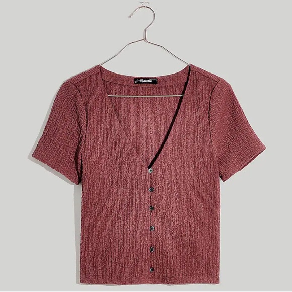 Madewell Tops - Madewell Cap-Sleeve Popcorn Cardigan